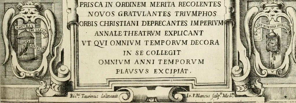An illustration from Theatrum temporaneum aeternitati Caesaris Montii S.R.E. cardinalis et archiep. Mediolanen. sacrum, 1636, leaf 42