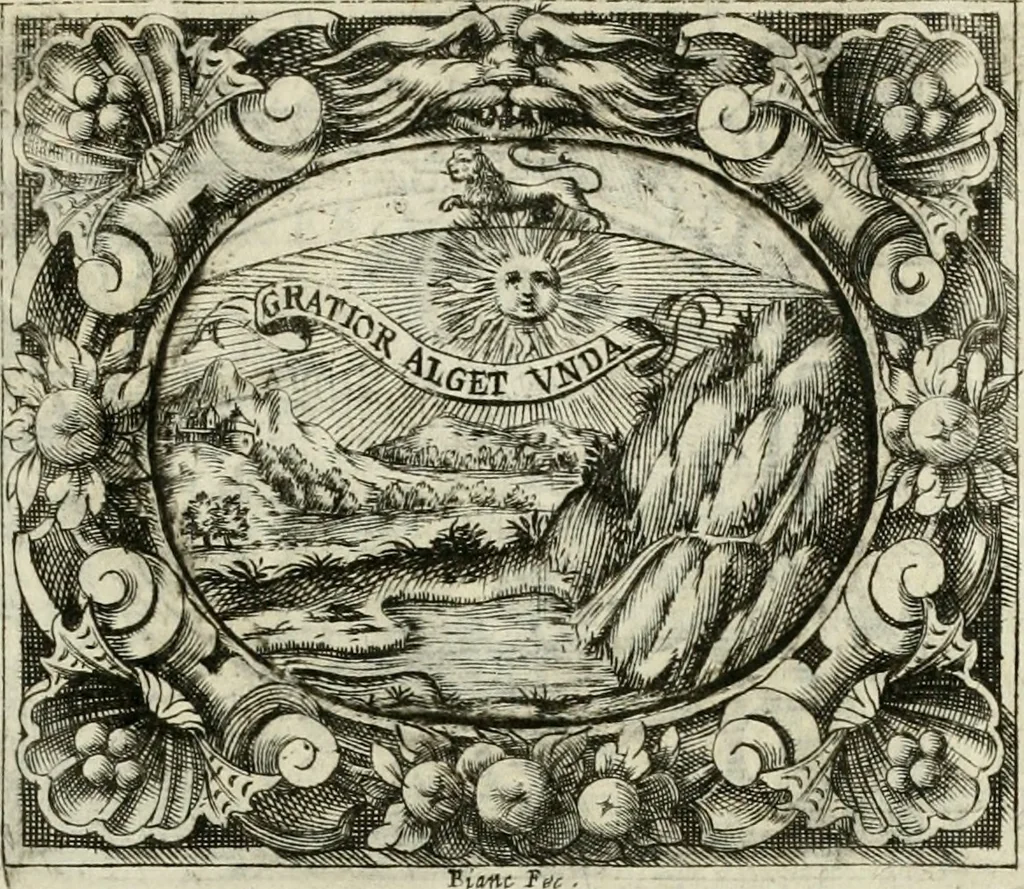 An illustration from Theatrum temporaneum aeternitati Caesaris Montii S.R.E. cardinalis et archiep. Mediolanen. sacrum, 1636, leaf 80