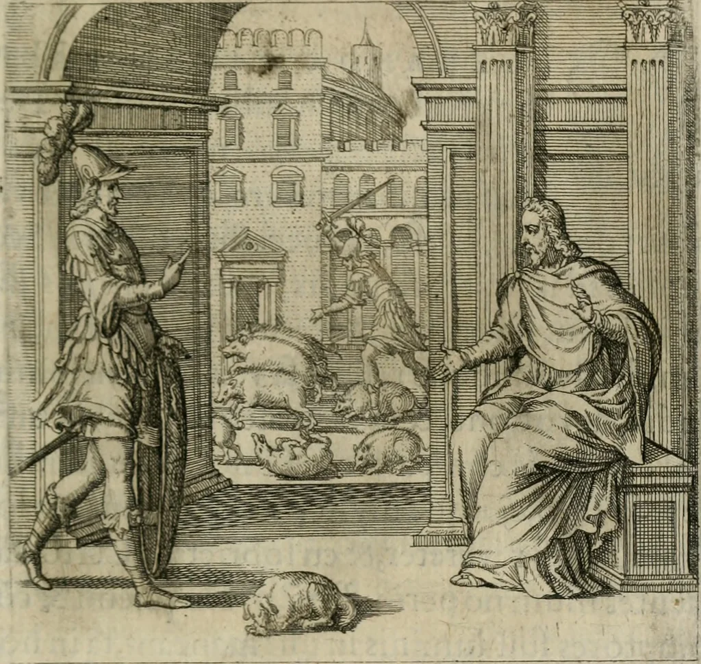An illustration from Theatrum vitae humanæ., 1596, leaf 124