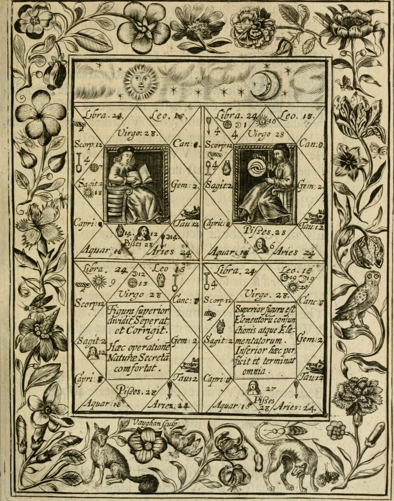 An illustration from Theatrvm chemicvm britannicum : containing severall poeticall pieces of our famous English philosophers, who have written the hermetique mysteries in their owne ancient language, 1652, leaf 112