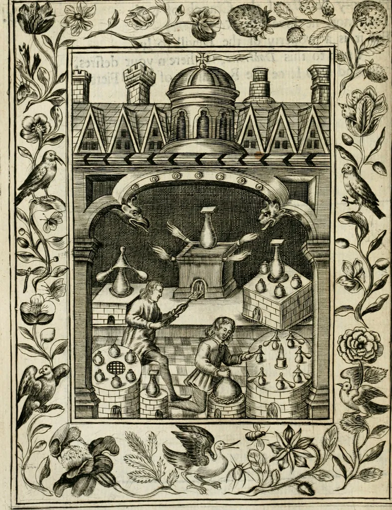An illustration from Theatrvm chemicvm britannicum : containing severall poeticall pieces of our famous English philosophers, who have written the hermetique mysteries in their owne ancient language, 1652, leaf 123