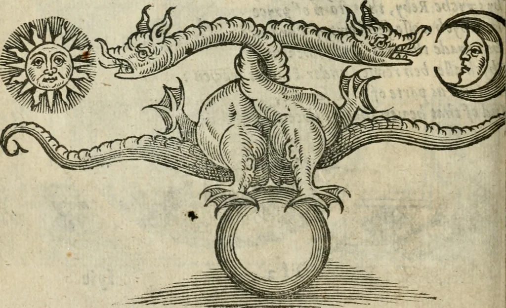 An illustration from Theatrvm chemicvm britannicum : containing severall poeticall pieces of our famous English philosophers, who have written the hermetique mysteries in their owne ancient language, 1652, leaf 235