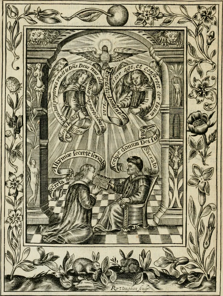 An illustration from Theatrvm chemicvm britannicum : containing severall poeticall pieces of our famous English philosophers, who have written the hermetique mysteries in their owne ancient language, 1652, leaf 33