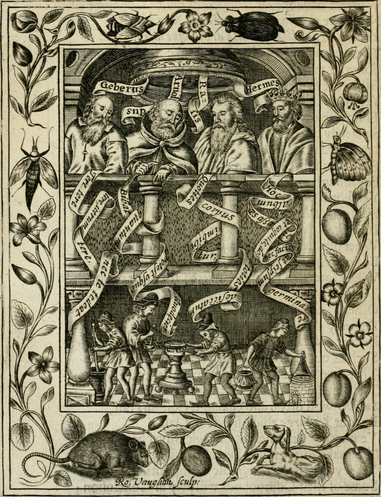 An illustration from Theatrvm chemicvm britannicum : containing severall poeticall pieces of our famous English philosophers, who have written the hermetique mysteries in their owne ancient language, 1652, leaf 65