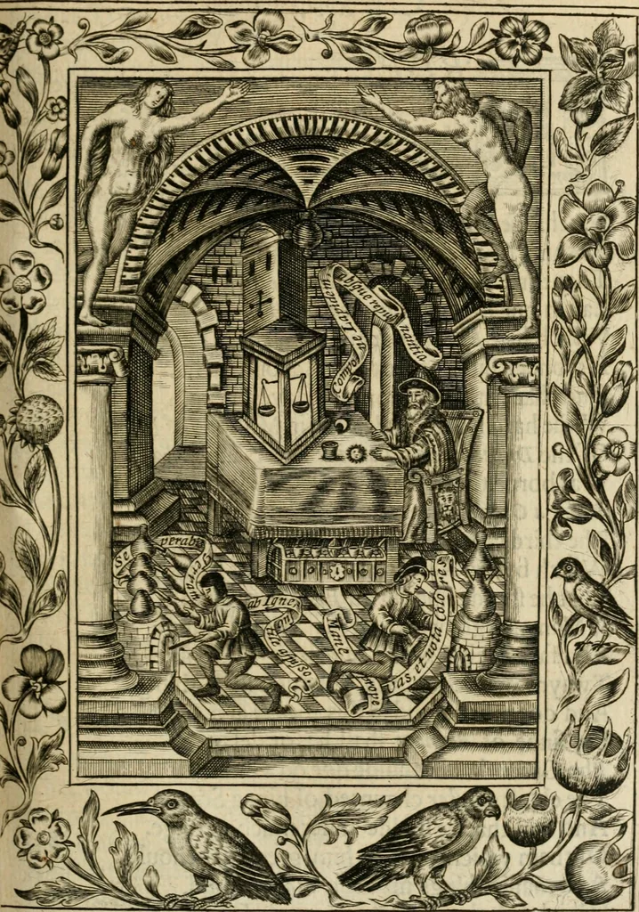 An illustration from Theatrvm chemicvm britannicum : containing severall poeticall pieces of our famous English philosophers, who have written the hermetique mysteries in their owne ancient language, 1652, leaf 72