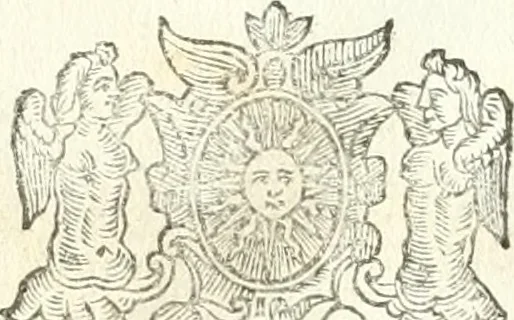 An illustration from Theatrvm omnivm scientiarvm, sive, Apparatvs qvo exceptvs fvit exc.mvs princeps d. Innicvs de Gvevara et Tassis, comes de Oñate & Villamediana, &c. ac Neapolitani regni prorex sapientissimvs, in Neapolitana academia in instavratione stvdiorvm anni MDCXLIX : cvm post sedatos Neapolitani regni tvmvltvs tanto principe avspice neapolitana Pallas armorvm tvrbine pene abrvta capvt erexit, 1650, leaf 215