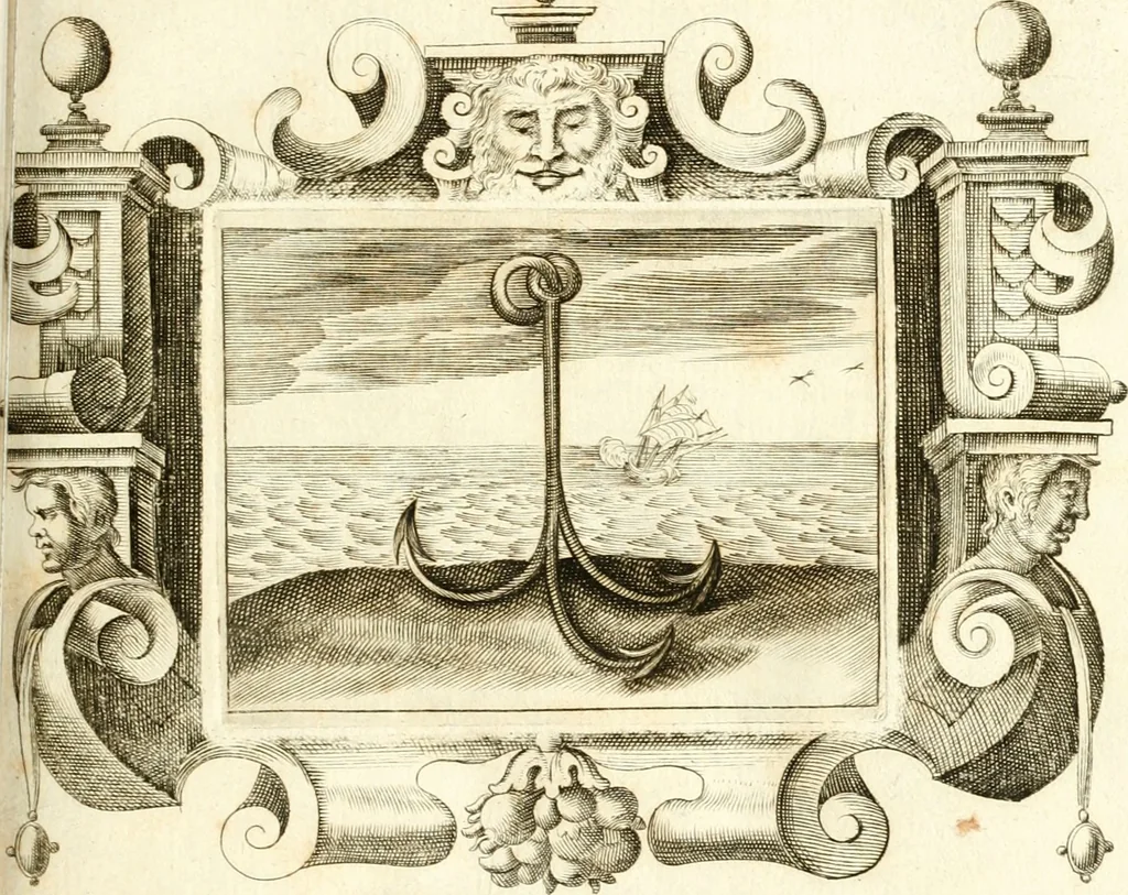 An illustration from Theatrvm omnivm scientiarvm, sive, Apparatvs qvo exceptvs fvit exc.mvs princeps d. Innicvs de Gvevara et Tassis, comes de Oñate & Villamediana, &c. ac Neapolitani regni prorex sapientissimvs, in Neapolitana academia in instavratione stvdiorvm anni MDCXLIX : cvm post sedatos Neapolitani regni tvmvltvs tanto principe avspice neapolitana Pallas armorvm tvrbine pene abrvta capvt erexit, 1650, leaf 96