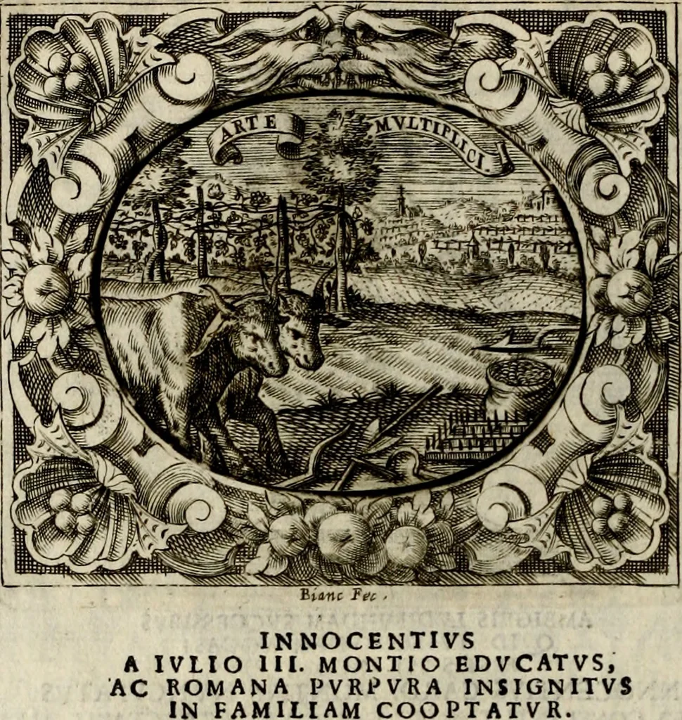 An illustration from Theatrvm temporanevm æternitati Cæsaris Montii, S.R.E. cardinalis et archiep. mediolanen. sacrvm, 1635, leaf 113