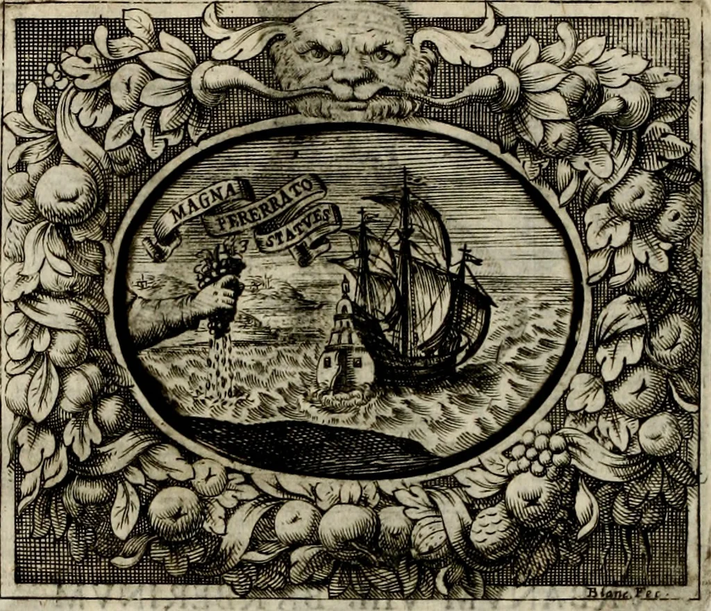 An illustration from Theatrvm temporanevm æternitati Cæsaris Montii, S.R.E. cardinalis et archiep. mediolanen. sacrvm, 1635, leaf 119