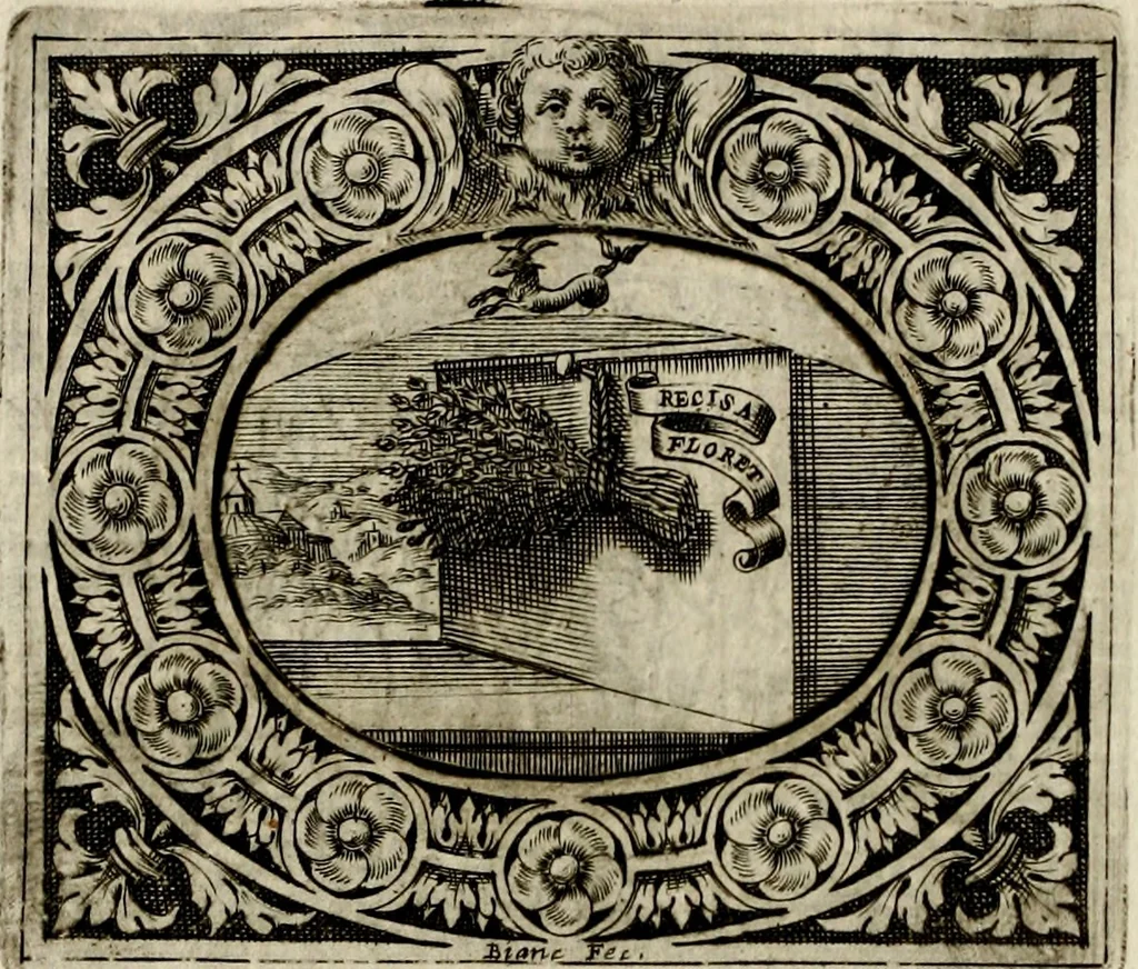 An illustration from Theatrvm temporanevm æternitati Cæsaris Montii, S.R.E. cardinalis et archiep. mediolanen. sacrvm, 1635, leaf 125