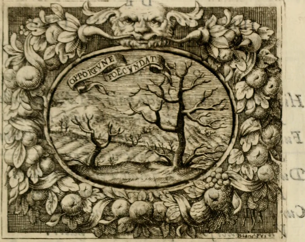 An illustration from Theatrvm temporanevm æternitati Cæsaris Montii, S.R.E. cardinalis et archiep. mediolanen. sacrvm, 1635, leaf 134