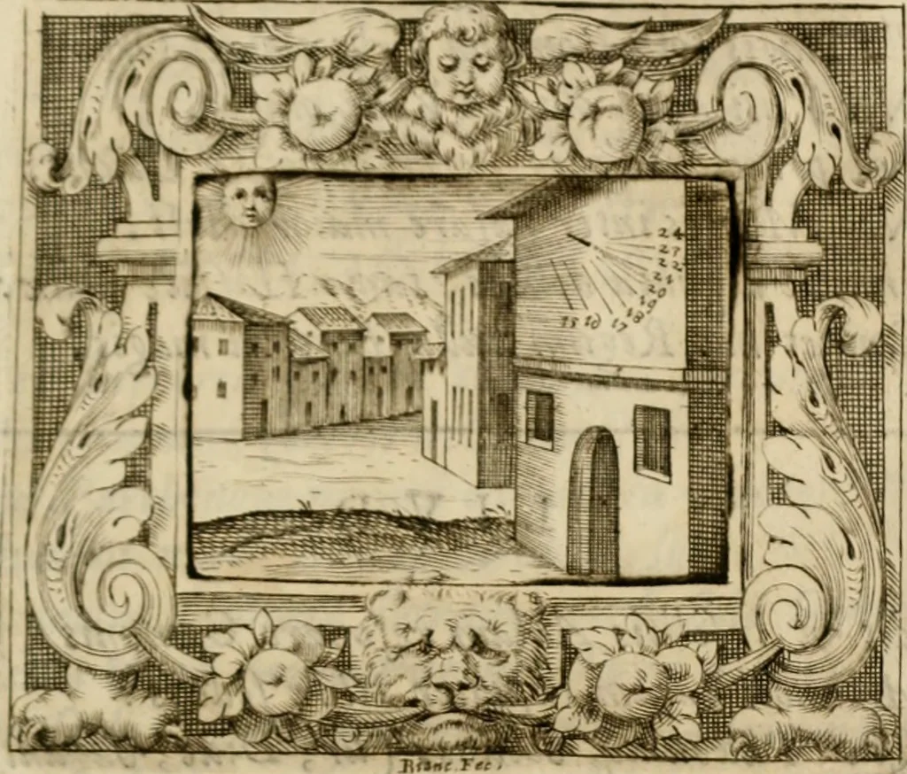 An illustration from Theatrvm temporanevm æternitati Cæsaris Montii, S.R.E. cardinalis et archiep. mediolanen. sacrvm, 1635, leaf 176
