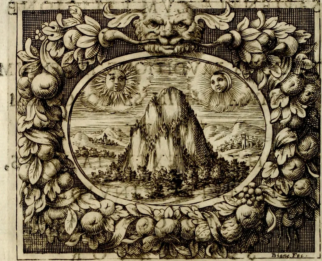 An illustration from Theatrvm temporanevm æternitati Cæsaris Montii, S.R.E. cardinalis et archiep. mediolanen. sacrvm, 1635, leaf 187