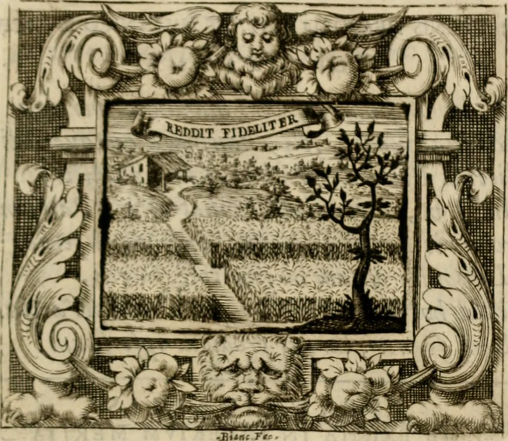 An illustration from Theatrvm temporanevm æternitati Cæsaris Montii, S.R.E. cardinalis et archiep. mediolanen. sacrvm, 1635, leaf 64