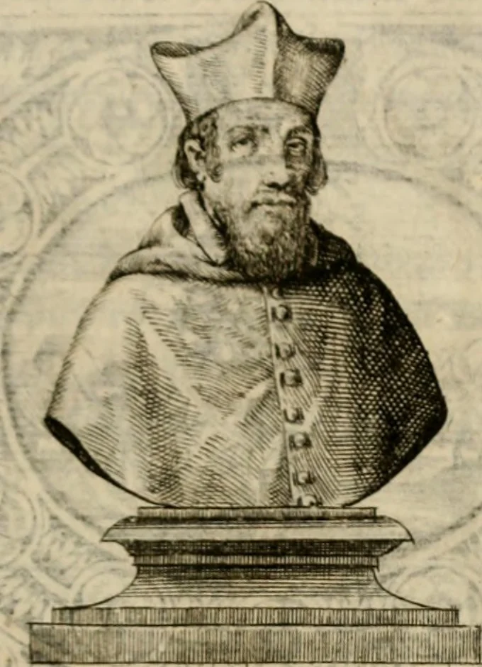 An illustration from Theatrvm temporanevm æternitati Cæsaris Montii, S.R.E. cardinalis et archiep. mediolanen. sacrvm, 1635, leaf 92