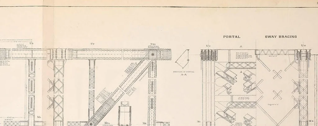 An illustration from The Thebes bridge; a report to the president and directors of the Southern Illinois & Missouri Bridge Company, 1907, leaf 85