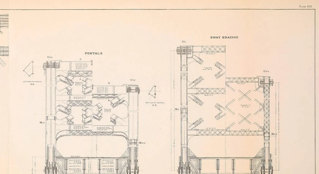 An illustration from The Thebes bridge; a report to the president and directors of the Southern Illinois & Missouri Bridge Company, 1907, leaf 89