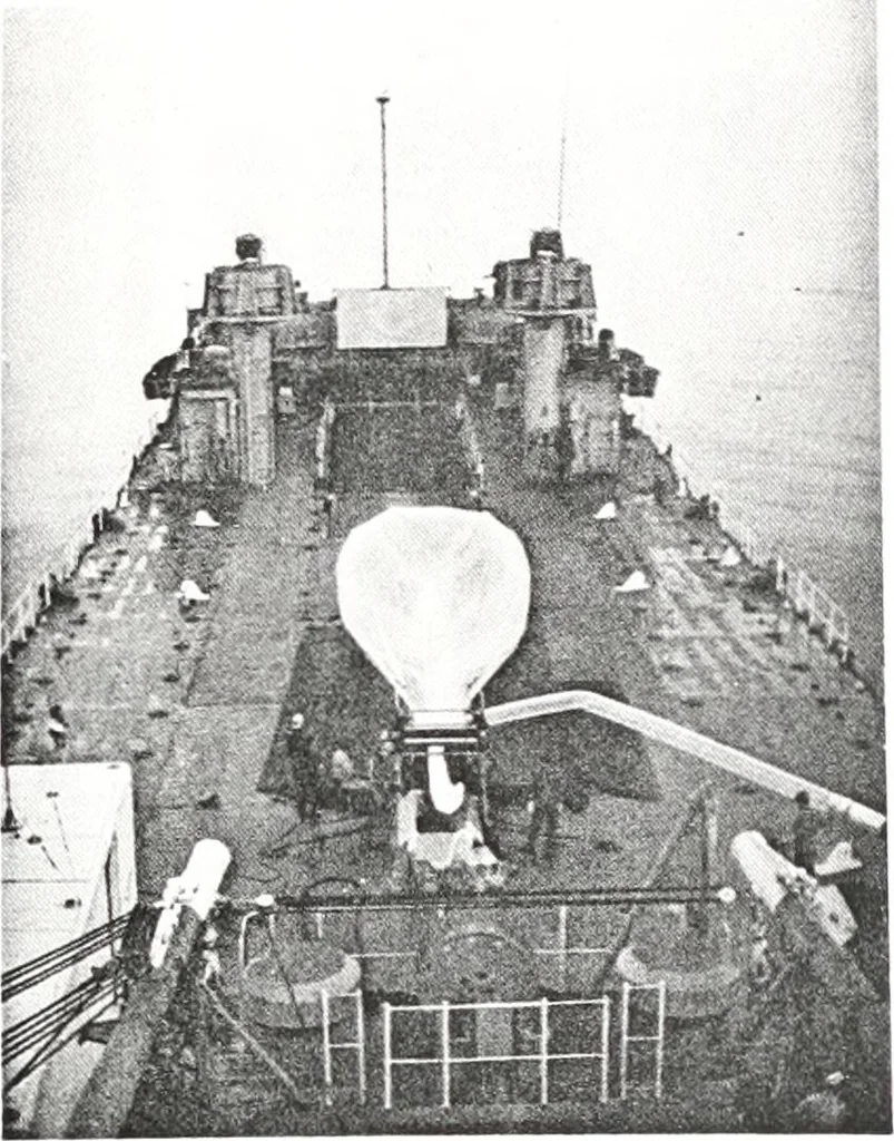 An illustration from The “C”-Launch Technique for High-Altitudes Balloons, 1898, leaf 24