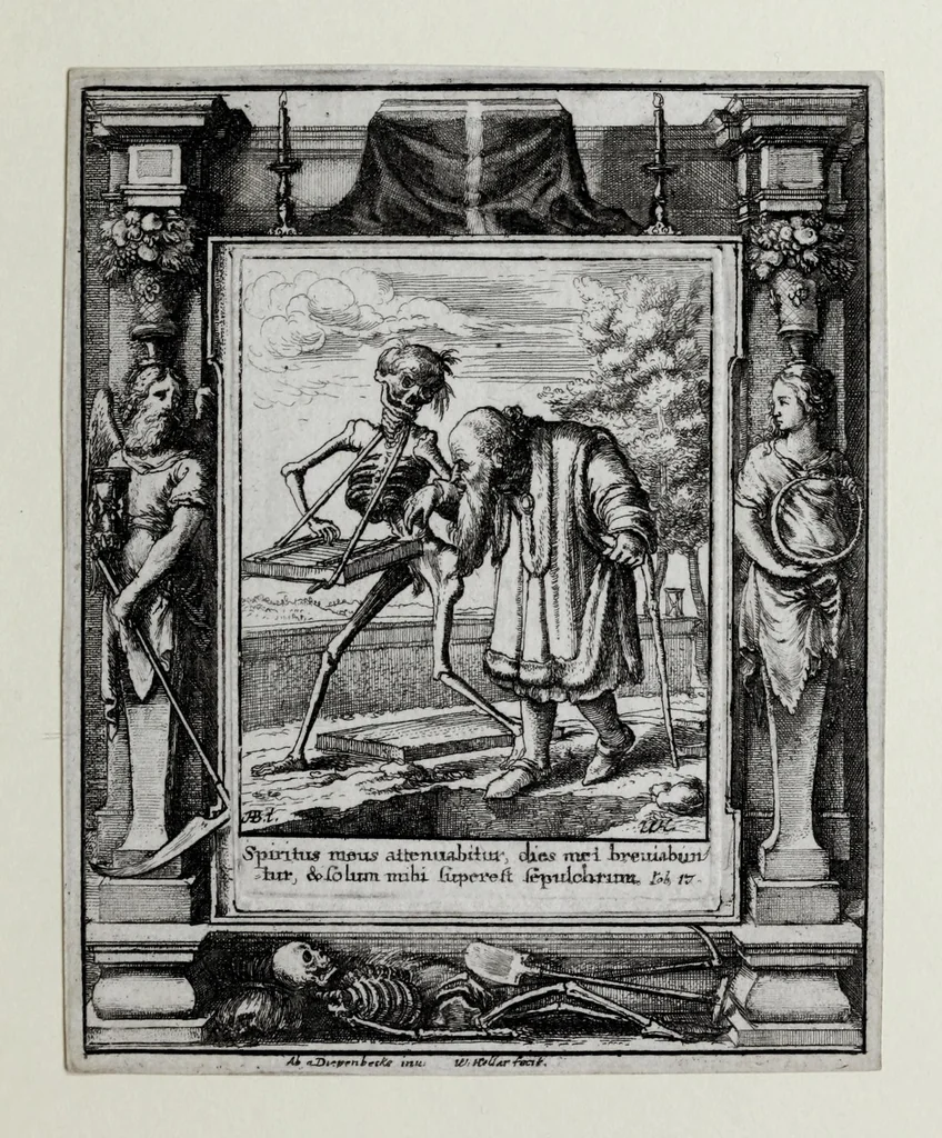 An illustration from [The dance of death, 1680, leaf 23