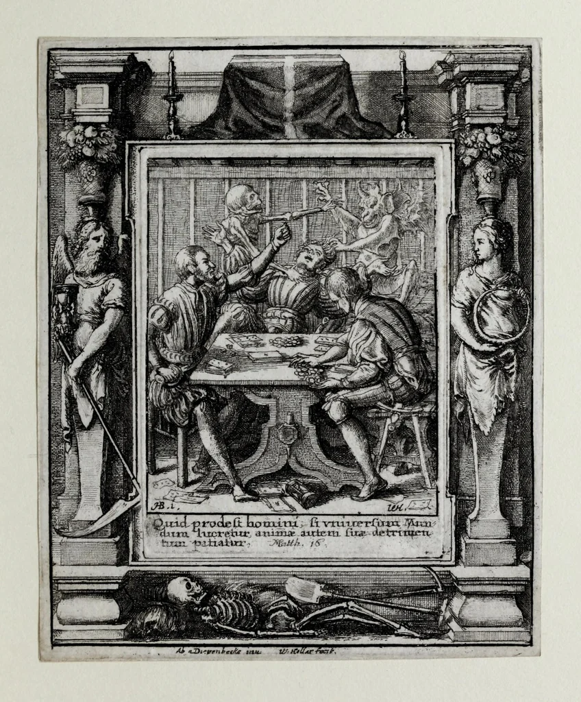 An illustration from [The dance of death, 1680, leaf 25