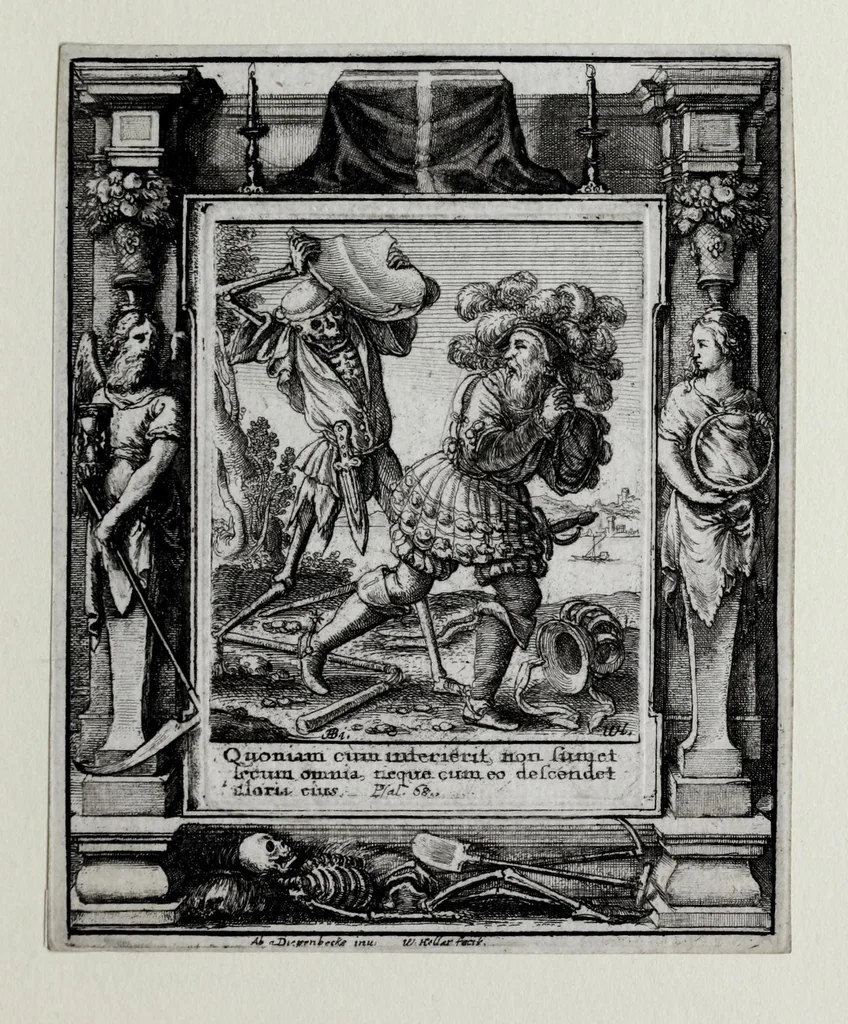 An illustration from [The dance of death, 1680, leaf 29