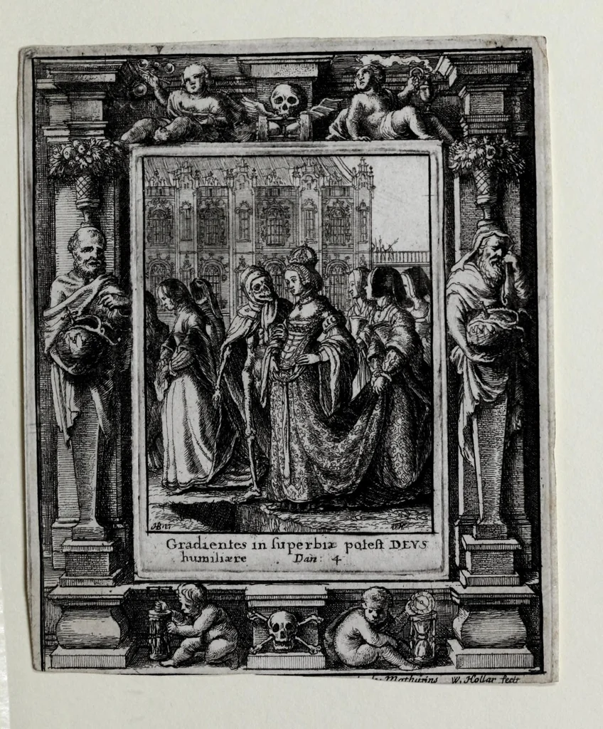 An illustration from [The dance of death, 1680, leaf 3