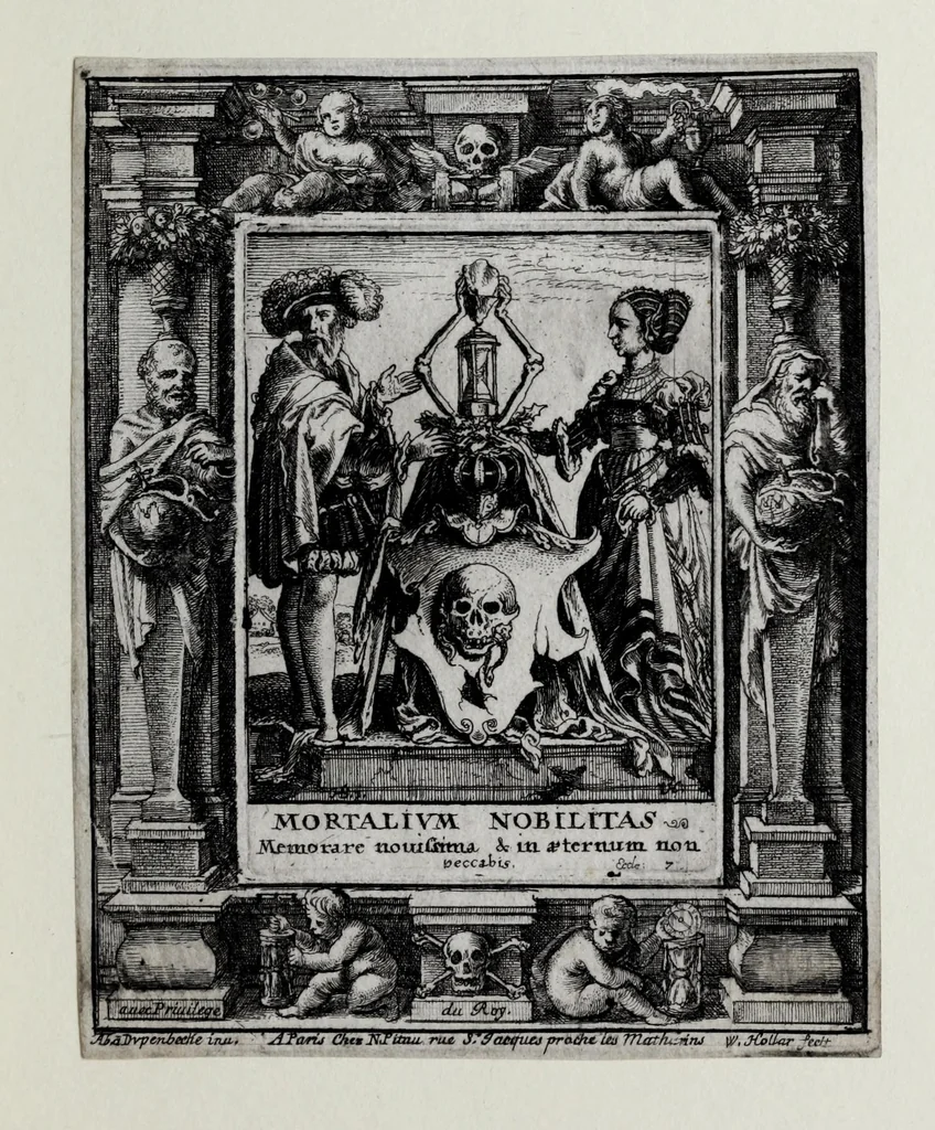 An illustration from [The dance of death, 1680, leaf 41