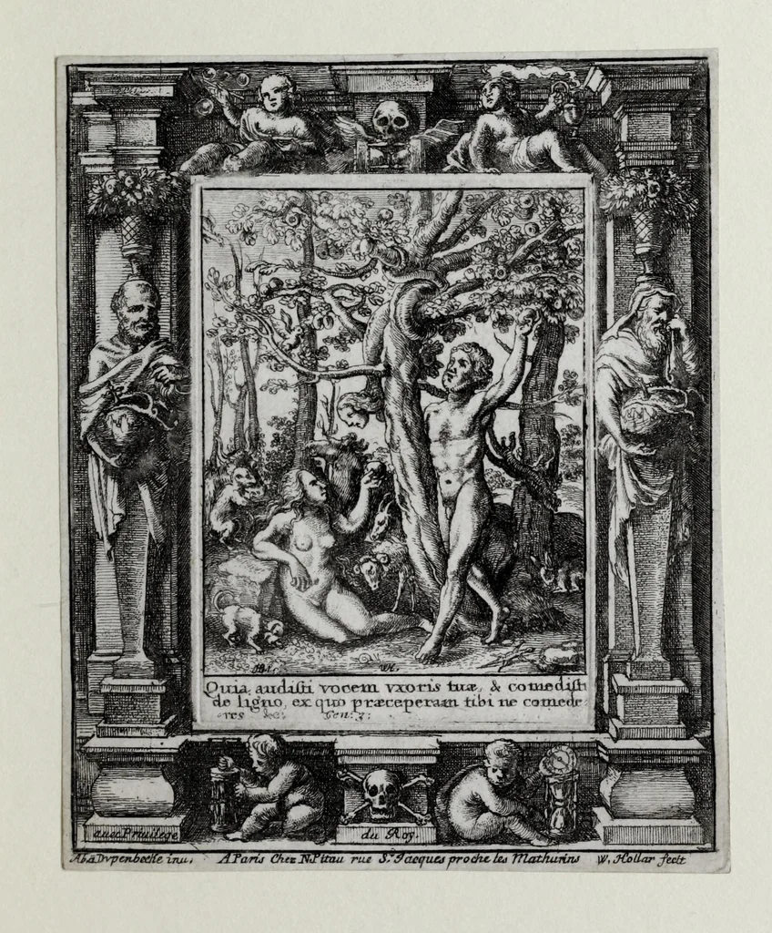 An illustration from [The dance of death, 1680, leaf 43