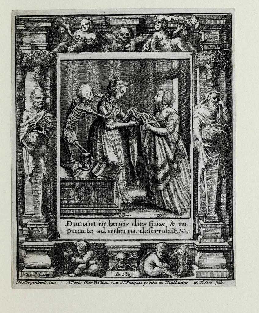 An illustration from [The dance of death, 1680, leaf 47
