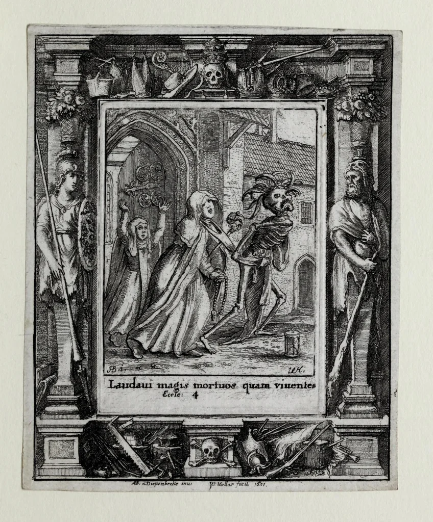 An illustration from [The dance of death, 1680, leaf 51