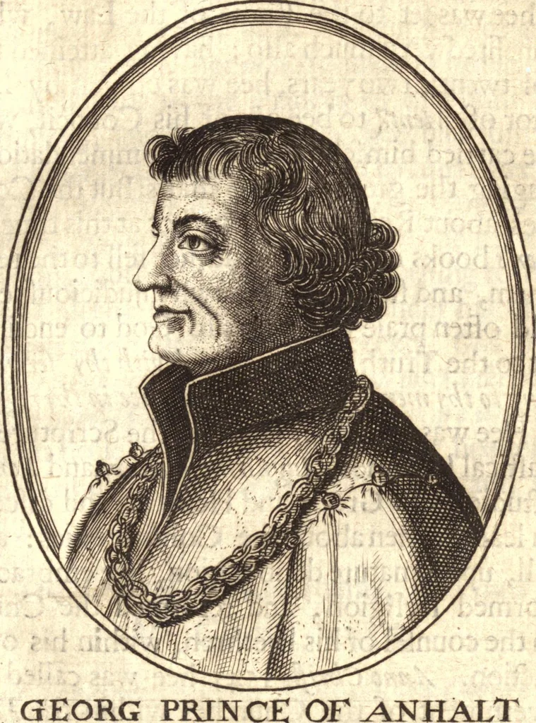 An illustration from The marrow of ecclesiastical historie, conteined in the lives of the fathers and other learned men and famous divines which have flourished in the Church since Christ's time to this present age. Faithfully collected out of several autors and orderly disposed according to the centuries wherein they lived. Together with the livelie effigies of most of the eminentest of them cut in copper, 1650, leaf 182