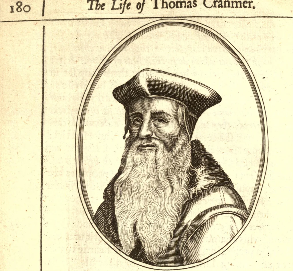 An illustration from The marrow of ecclesiastical historie, conteined in the lives of the fathers and other learned men and famous divines which have flourished in the Church since Christ's time to this present age. Faithfully collected out of several autors and orderly disposed according to the centuries wherein they lived. Together with the livelie effigies of most of the eminentest of them cut in copper, 1650, leaf 217