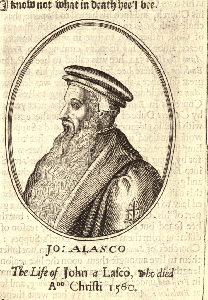 An illustration from The marrow of ecclesiastical historie, conteined in the lives of the fathers and other learned men and famous divines which have flourished in the Church since Christ's time to this present age. Faithfully collected out of several autors and orderly disposed according to the centuries wherein they lived. Together with the livelie effigies of most of the eminentest of them cut in copper, 1650, leaf 234