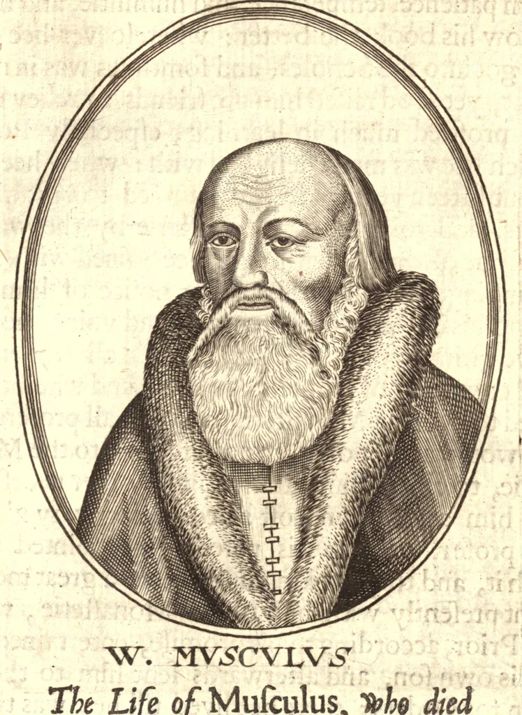 An illustration from The marrow of ecclesiastical historie, conteined in the lives of the fathers and other learned men and famous divines which have flourished in the Church since Christ's time to this present age. Faithfully collected out of several autors and orderly disposed according to the centuries wherein they lived. Together with the livelie effigies of most of the eminentest of them cut in copper, 1650, leaf 252