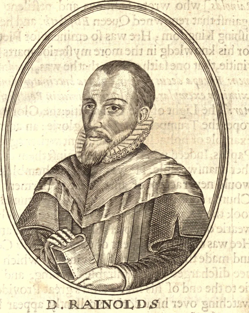 An illustration from The marrow of ecclesiastical historie, conteined in the lives of the fathers and other learned men and famous divines which have flourished in the Church since Christ's time to this present age. Faithfully collected out of several autors and orderly disposed according to the centuries wherein they lived. Together with the livelie effigies of most of the eminentest of them cut in copper, 1650, leaf 462