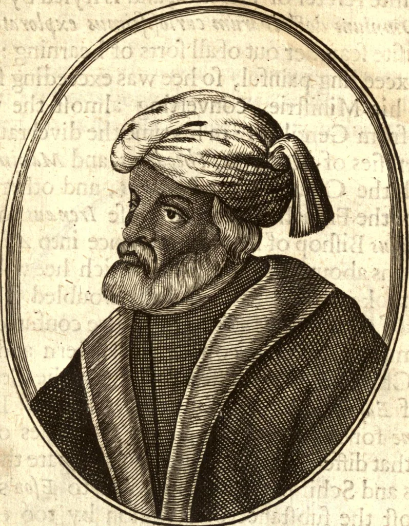 An illustration from The marrow of ecclesiastical historie, conteined in the lives of the fathers and other learned men and famous divines which have flourished in the Church since Christ's time to this present age. Faithfully collected out of several autors and orderly disposed according to the centuries wherein they lived. Together with the livelie effigies of most of the eminentest of them cut in copper, 1650, leaf 47