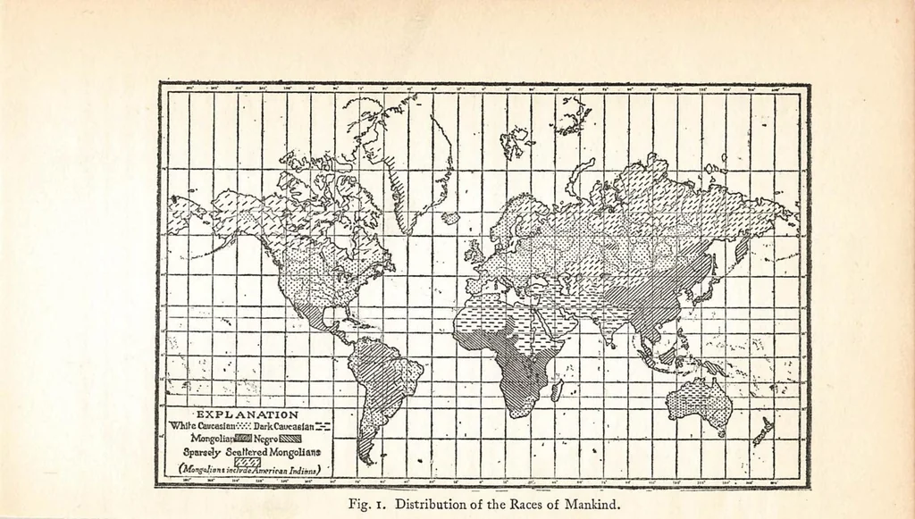 An illustration from The menace of colour; a study of the difficulties due to the association of white & coloured races, with an account of measures proposed for their solution, & special reference to white colonization in the tropics,, 1925, leaf 19