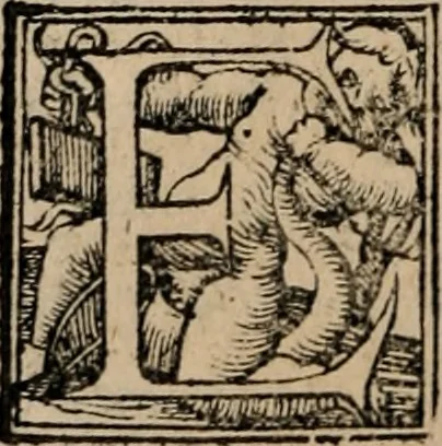 An illustration from Theōnos Sophiston Progymnasmata = Theonis Sophistae Primae apud rhetorem exercitationes, 1541, leaf 107