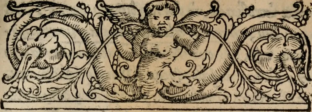 An illustration from Theōnos Sophiston Progymnasmata = Theonis Sophistae Primae apud rhetorem exercitationes, 1541, leaf 20
