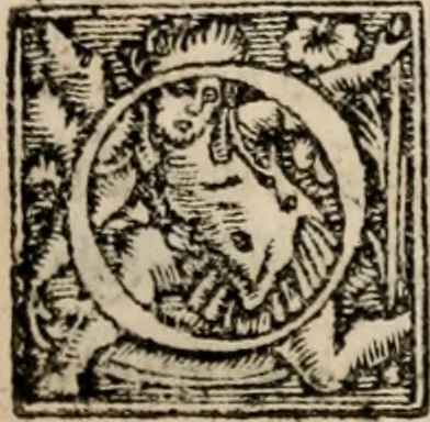An illustration from Theōnos Sophiston Progymnasmata = Theonis Sophistae Primae apud rhetorem exercitationes, 1541, leaf 222