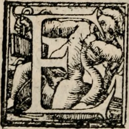 An illustration from Theōnos Sophiston Progymnasmata = Theonis Sophistae Primae apud rhetorem exercitationes, 1541, leaf 233