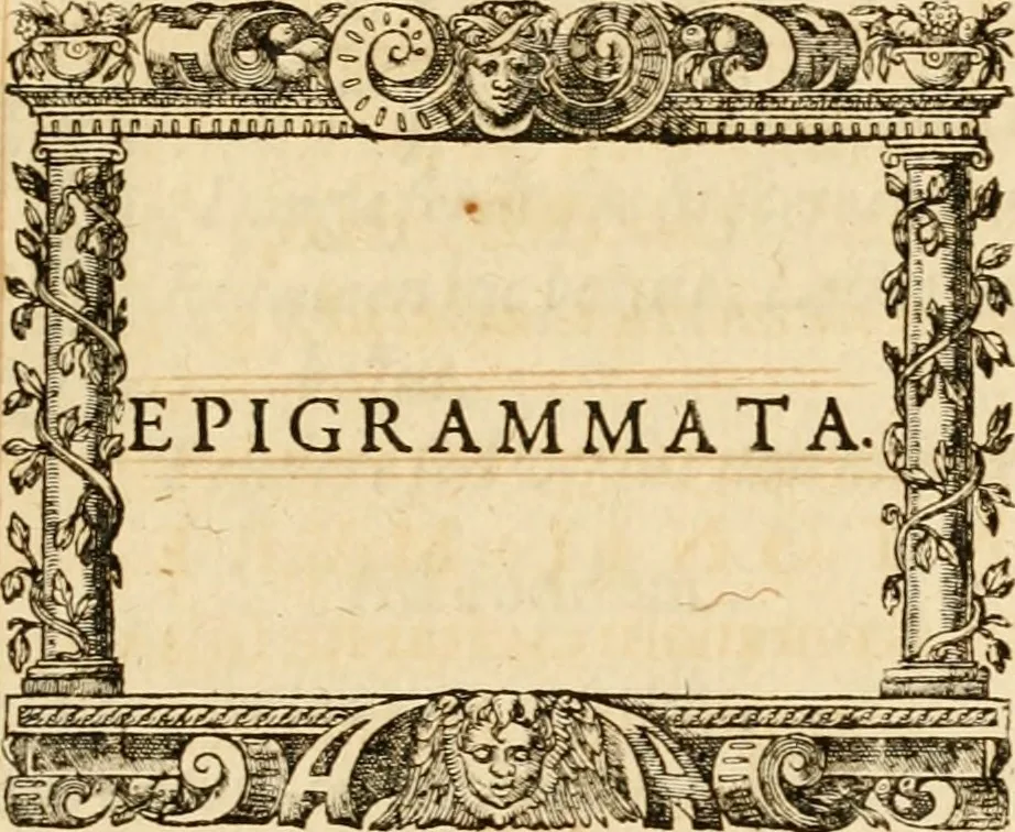 An illustration from Theodori Bezae Vezelii Poemata varia : sylvae, elegiae, epitaphia, epigrammata, icones, emblemata, Cato Censorius : omnia ab ipso auctore in vnum nunc corpus collecta & recognita, 1597, leaf 172