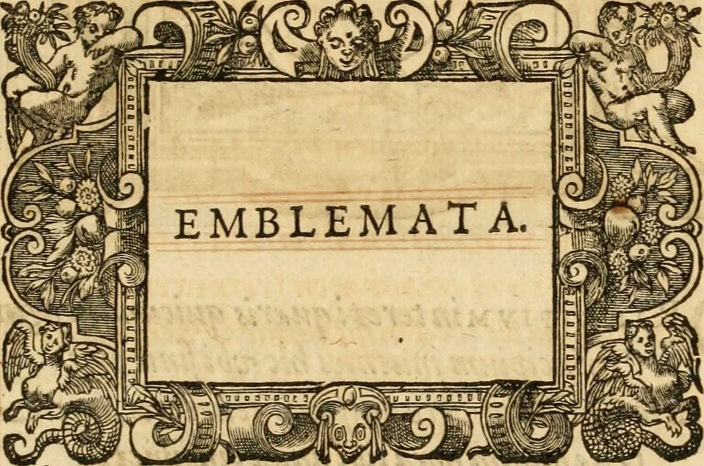 An illustration from Theodori Bezae Vezelii Poemata varia : sylvae, elegiae, epitaphia, epigrammata, icones, emblemata, Cato Censorius : omnia ab ipso auctore in vnum nunc corpus collecta & recognita, 1597, leaf 250