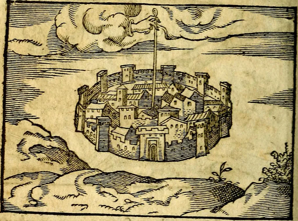 An illustration from Theodori Bezæ Vezelii Poëmata varia ..., 1599, leaf 287
