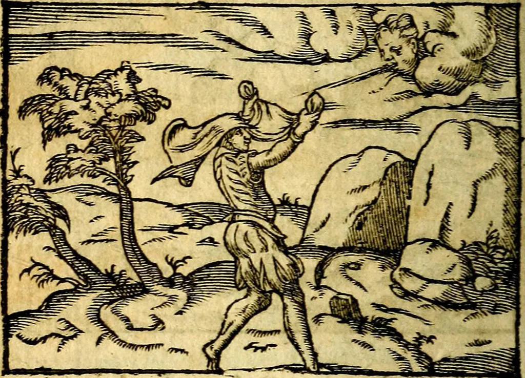 An illustration from Theodori Bezæ Vezelii Poëmata varia ..., 1599, leaf 299