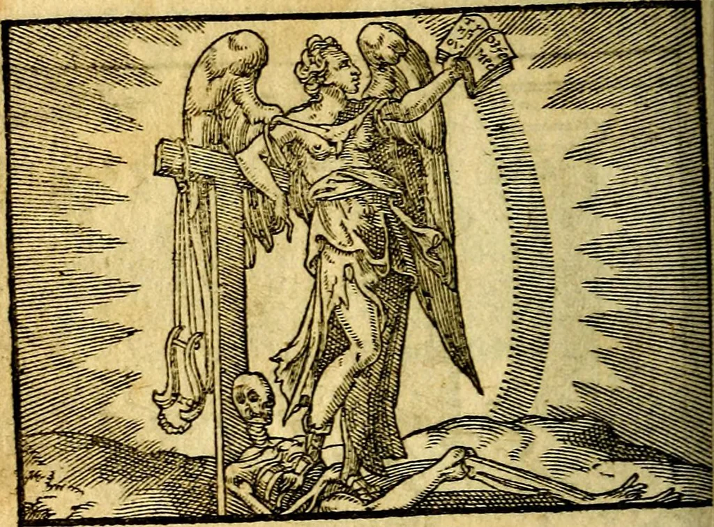 An illustration from Theodori Bezæ Vezelii Poëmata varia ..., 1599, leaf 313