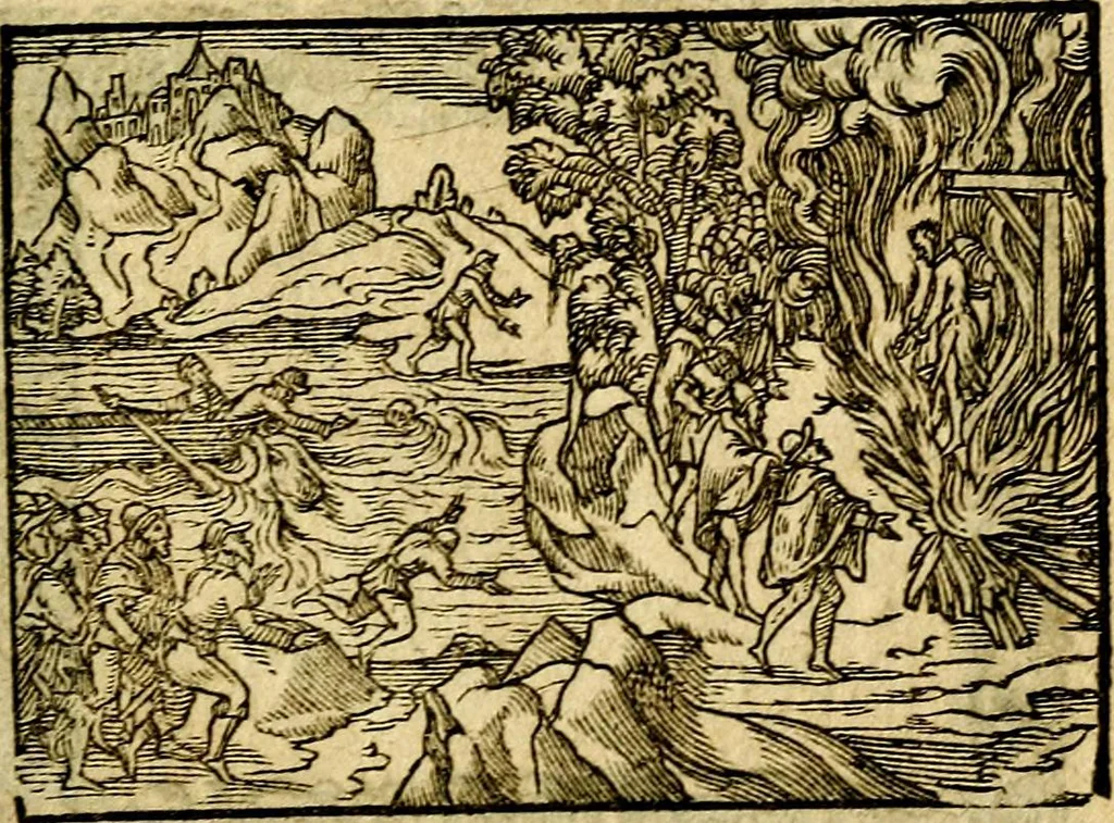 An illustration from Theodori Bezæ Vezelii Poëmata varia ..., 1599, leaf 318