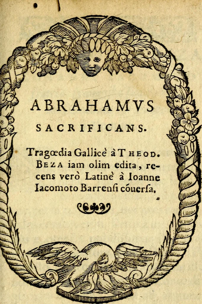 An illustration from Theodori Bezæ Vezelii Poëmata varia ..., 1599, leaf 338
