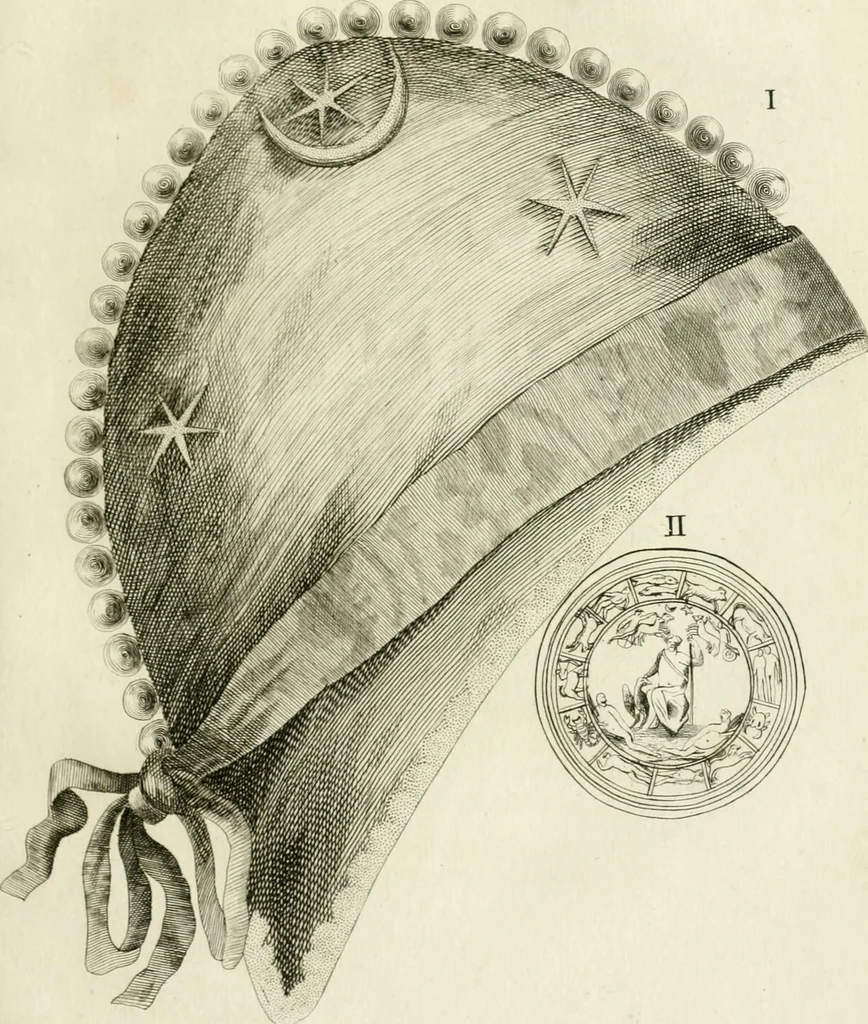 An illustration from Theophili Sigefridi Bayeri Regiomontani Historia Osrhoena et Edessena ex numis illustrata : in qua, Edessae vrbis, Osrhoëni regni, Abgarorum regum, praefectorum Graecorum, Arabum, Persarum, comitum Francorum, successiones, fata, res aliae memorabiles, a prima origene vrbis ad extrema fere tempora explicantur, 1734, leaf 162