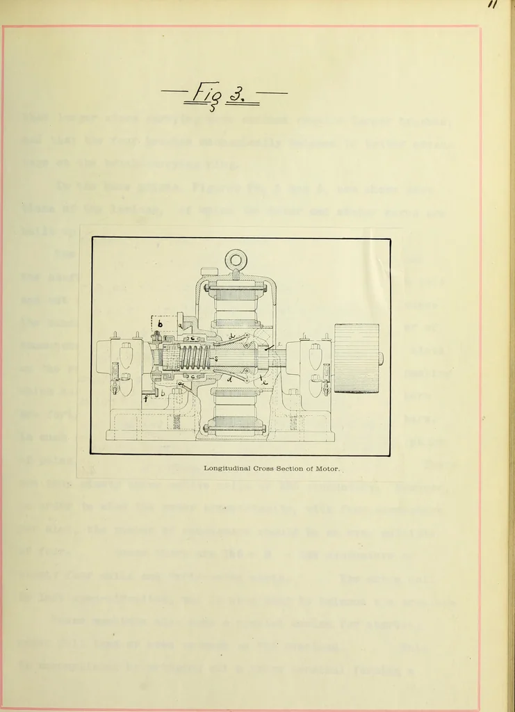 An illustration from Theoretical and experimental investigation of induction machines, 1900, leaf 28